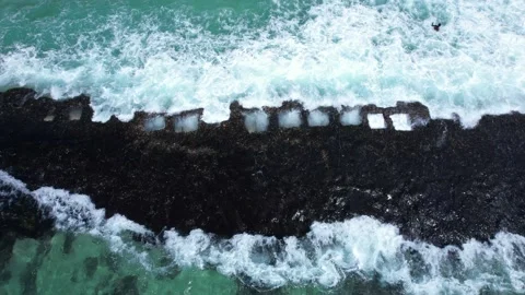 Natural rock pools Video stock 166959642