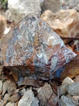 Natural rock types Stock Photos