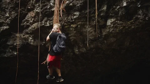 Natural Rope Swing Stock Footage 75257696