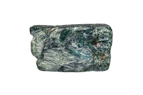 Natural rough seraphinite gemstone Stock-Fotos