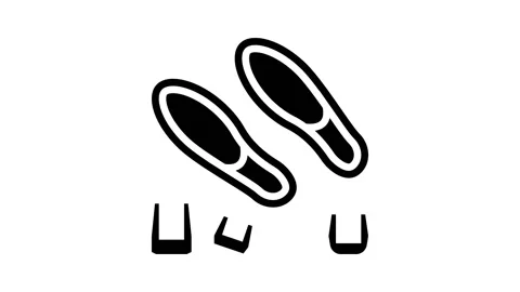 Natural rubber elastomer glyph icon animation Stock Footage 224846713