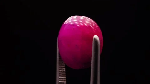 Natural ruby gemstone on the turning table Stock Footage 153019602