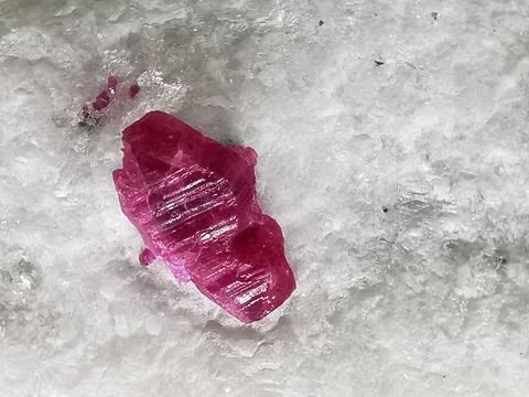 Natural ruby mineral texture Stock Photos