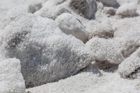 Natural Salt texture. Stock Photos
