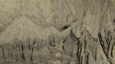 Natural Sand Formations  Created by  Sand Avalanches Stock Footage 48312156