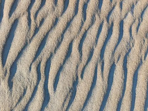 Natural sand texture. Sandy beach for background. Top view Foto stock