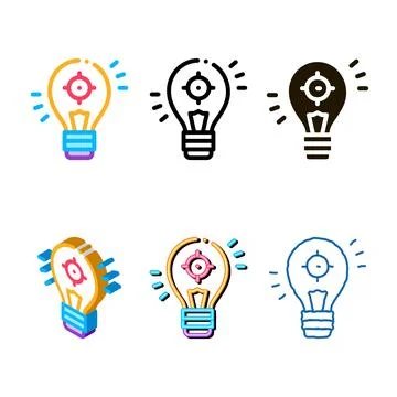 Natural savvy icon vector outline range Stock Illustration