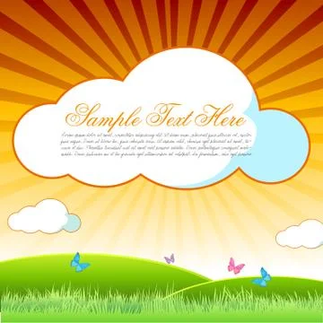 Natural scene Stock Illustration