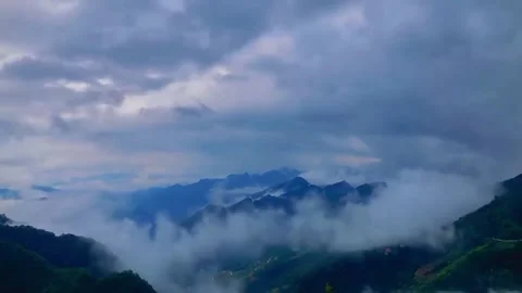 Natural scenery on the mountain Stock Footage 318840389