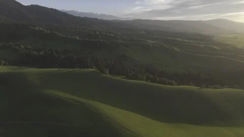 Natural Scenery of Mountains and Forests ,Nalati Grassland, Ili, Xinjiang,china 스톡 동영상 307286799
