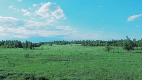 Natural scenery from the train in daylight Video stock 76760138