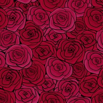 Natural Seamless floral pattern Stock Illustration