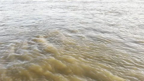 Natural Sediment Heavy Stream Surface Background Stock Footage 331943959