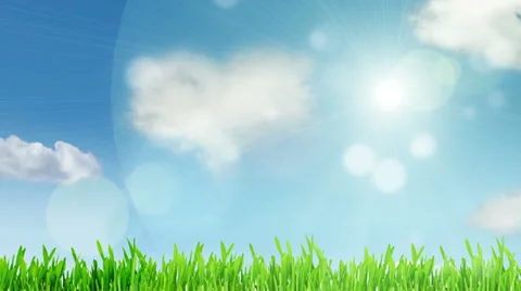 Natural sky and cloud like a heart motion background Stock Footage 39841959