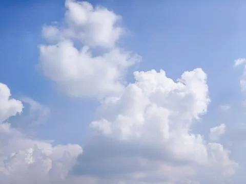 Natural sky background with tiny clouds. Stock Photos