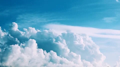 Natural Sky with Moving Cloud Sea Time Lapse 4K Stock Footage 319830510