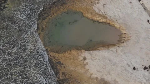 Natural small pool in Tasmania Stock Footage 151700875