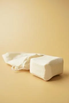 Natural soap bar on table 写真素材