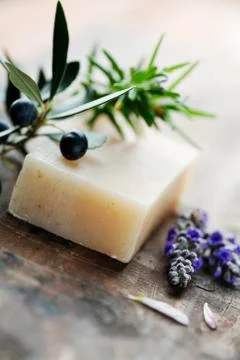 Natural soap Stock Photos