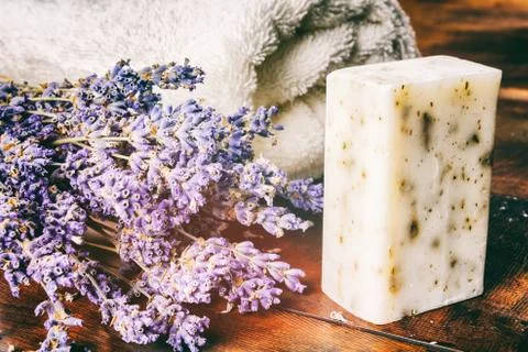 Natural soap Stock Photos