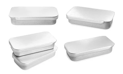 Natural solid perfume isolated on white, collage Fotos Stock