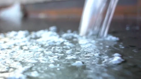 Natural source of clean water. The purest tasty and healthy water Stock Footage 135017544