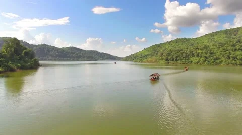 Natural sources of water storage dam. Video stock 59303174