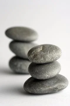 Natural spa elements- seashell with starshell and stones on whit Stock-Fotos