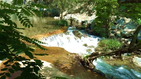 Natural spring and drinking water Stock-Footage 106696687