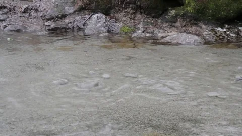 Natural spring from the ground Stock Footage 79550254