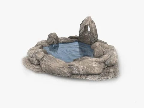 Natural spring water ~ 3D Model ~ Download #96427260 | Pond5