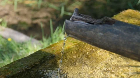 Natural spring of water. Stock Footage 90757603