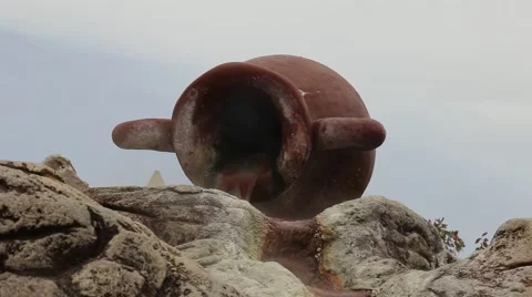 Natural spring water source Stock Footage 65342247