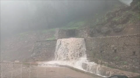 Natural Spring Waterfall at Ain Idmam near Taza, Morocco Stock Footage 332620882