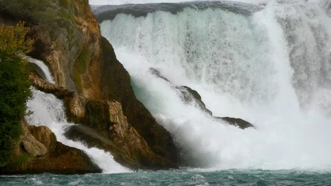 Natural Spring Waterfall Scenery Video stock 98558941