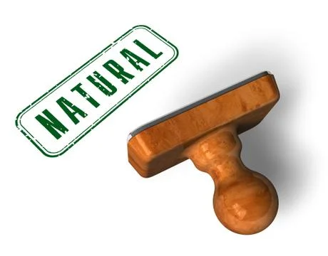 "Natural" stamp Stock Illustration