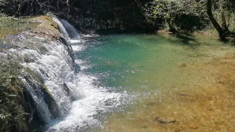 Natural steam water Stock Footage 254597402