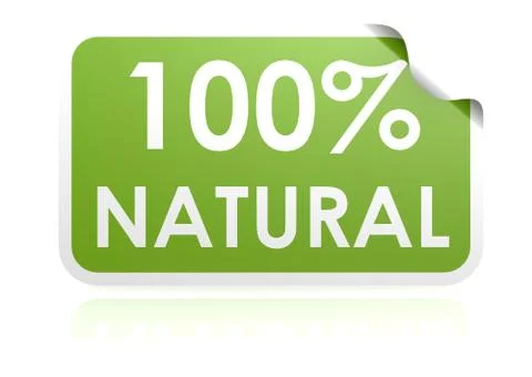 Natural sticker Stock-Illustration