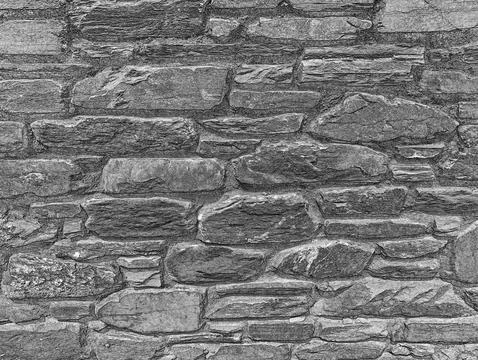 Natural stone pattern close view. Brick wall texture surface background. Pe.. Stock Illustration