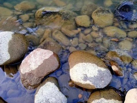 Natural stone from river Foto stock
