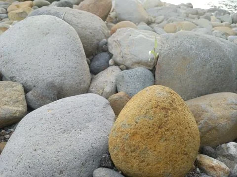 Natural stone from river Foto stock