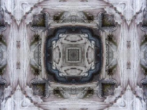 Natural stone surface texture repeat kaleidoscope pattern for backgrounds, 스톡 사진