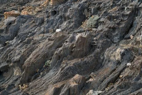 Natural stone texture. Rock texture. Cliff surface. Layered rock. Beautiful Stock Photos