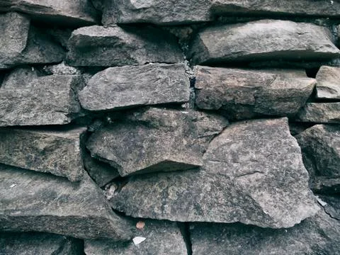 The Natural stone wall Stock Photos