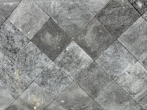 Natural stone wall with rectangle shape Stock Photos