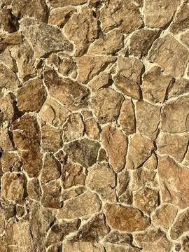 Natural Stone Wall Texture Beige Brown Background Stock-Fotos