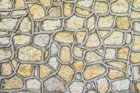 Natural stones for cladding construction. Texture. Stock Photos