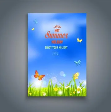 Natural template card Stock Illustration