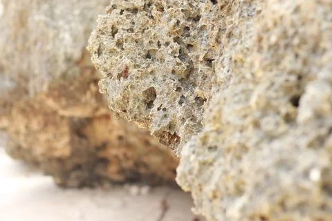 Natural texture of cliffs on the seashore Stock-Fotos