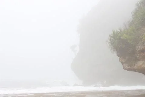 Natural texture of cliffs on the seashore. Stock-Fotos